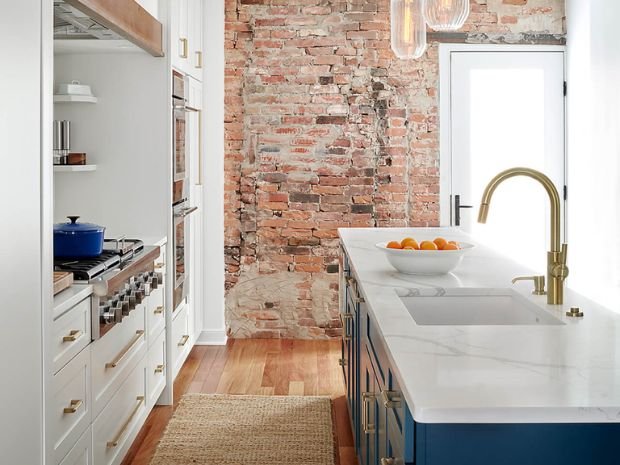 small kitchen with island